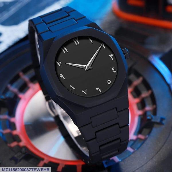 Men's Carbon Fiber Chain Strap Watch - 1 Pc